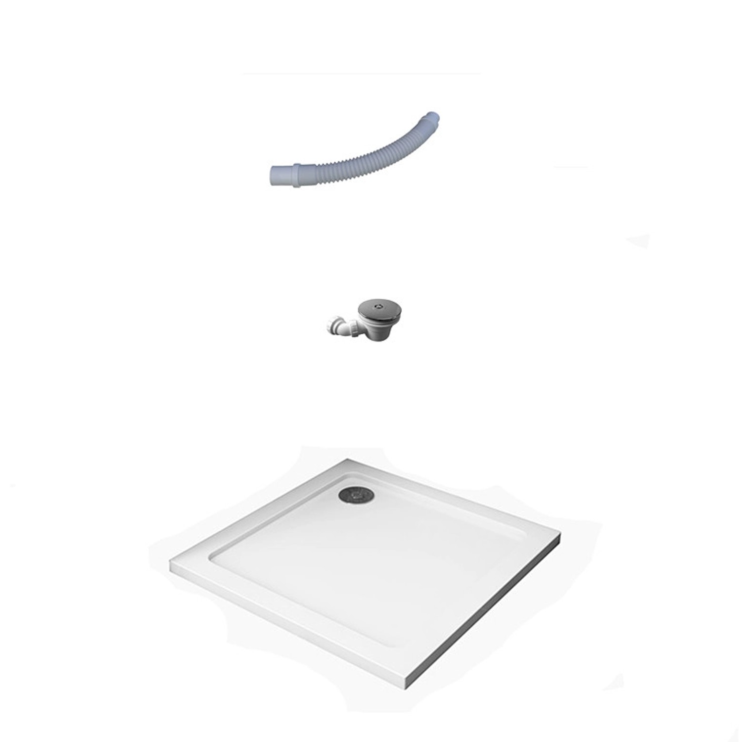 Duschparadies Duschwanne Duschtasse 90x90x3cm für Duschkabine Duschwand Kun günstig online kaufen