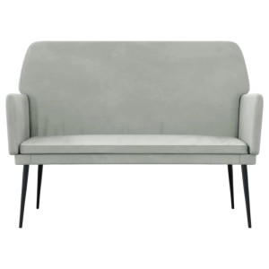 vidaXL Sitzbank Hellgrau 108x79x79 cm Samt 351382