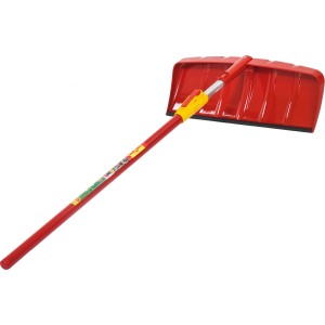 Wolf-Garten Dachschneeräumer SR-M60 mit Vario-Stiel ZM-V4, rot, 60cm breit, mit Softkante.