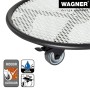 Wagner Pflanzenroller GH 7017, Ø 38cm, schwarz-weiß, mit Rollen und Feststellbremse.