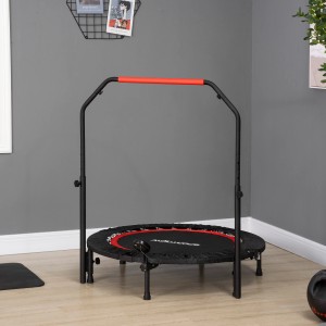 Faltbares SPORTNOW Fitness-Trampolin mit verstellbarem Handgriff für sicheres Training.