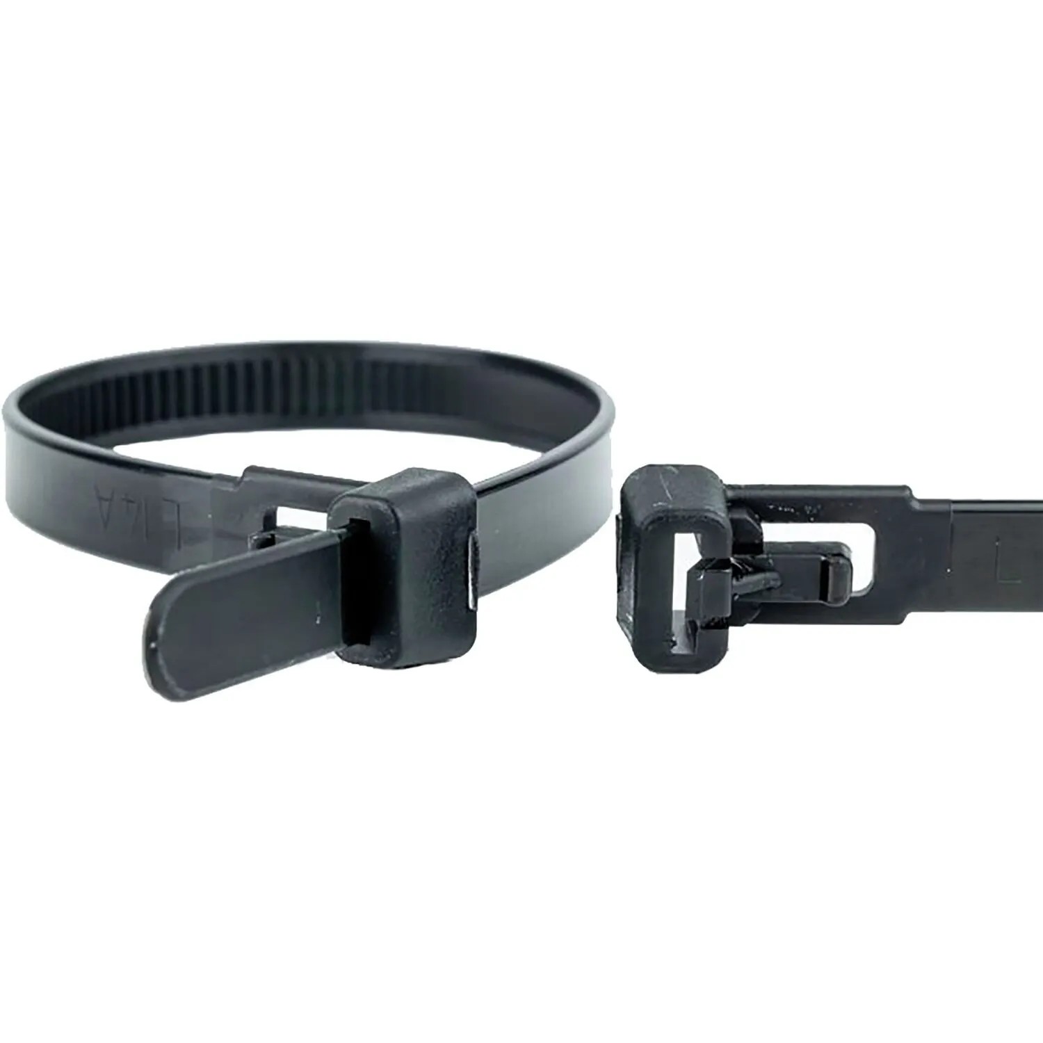 Wkk Kabelbinder Wiederverschließbar 7,6x370 mm Schwarz 100 Stück
