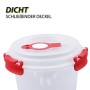 Bestlivings Frischhaltebox, 0,64L, rot, mit dichtem Deckel. Ideal für Joghurt und andere Lebensmittel.