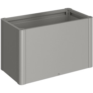 Biohort Pflanzbeet Belvedere Midi, Quarzgrau-Metallic, für Garten und Balkon.