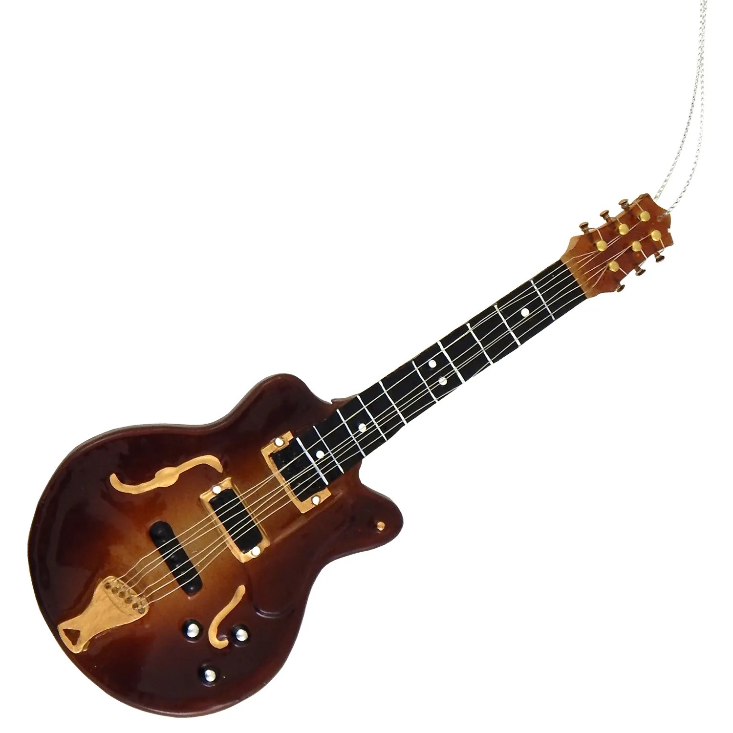 Krebs Glas Lauscha Weihnachtsornament Elektrogitarre 1-tlg. 17cm