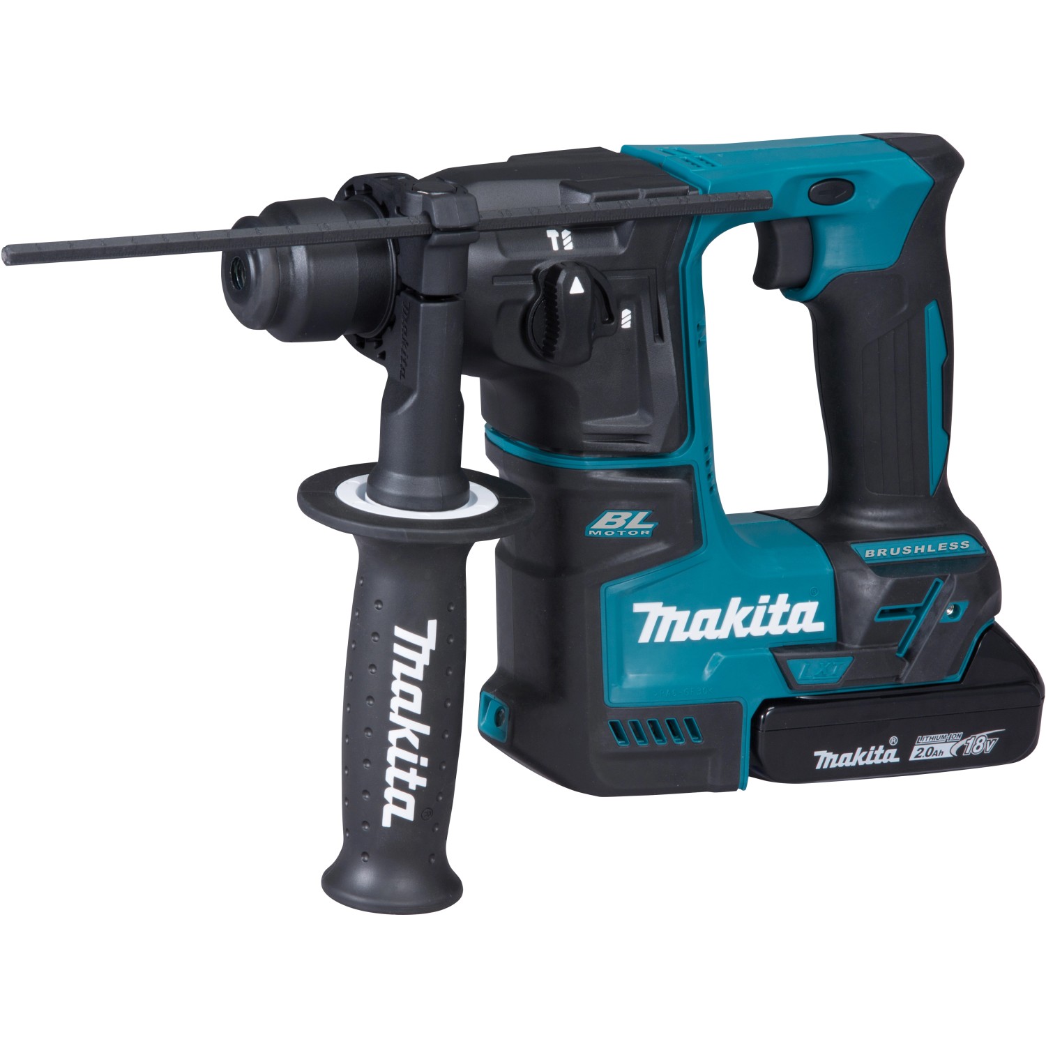 Makita 18 V Akku-Bohrhammer DHR171RAJ inkl. 2 Ah Akkus mit Koffer