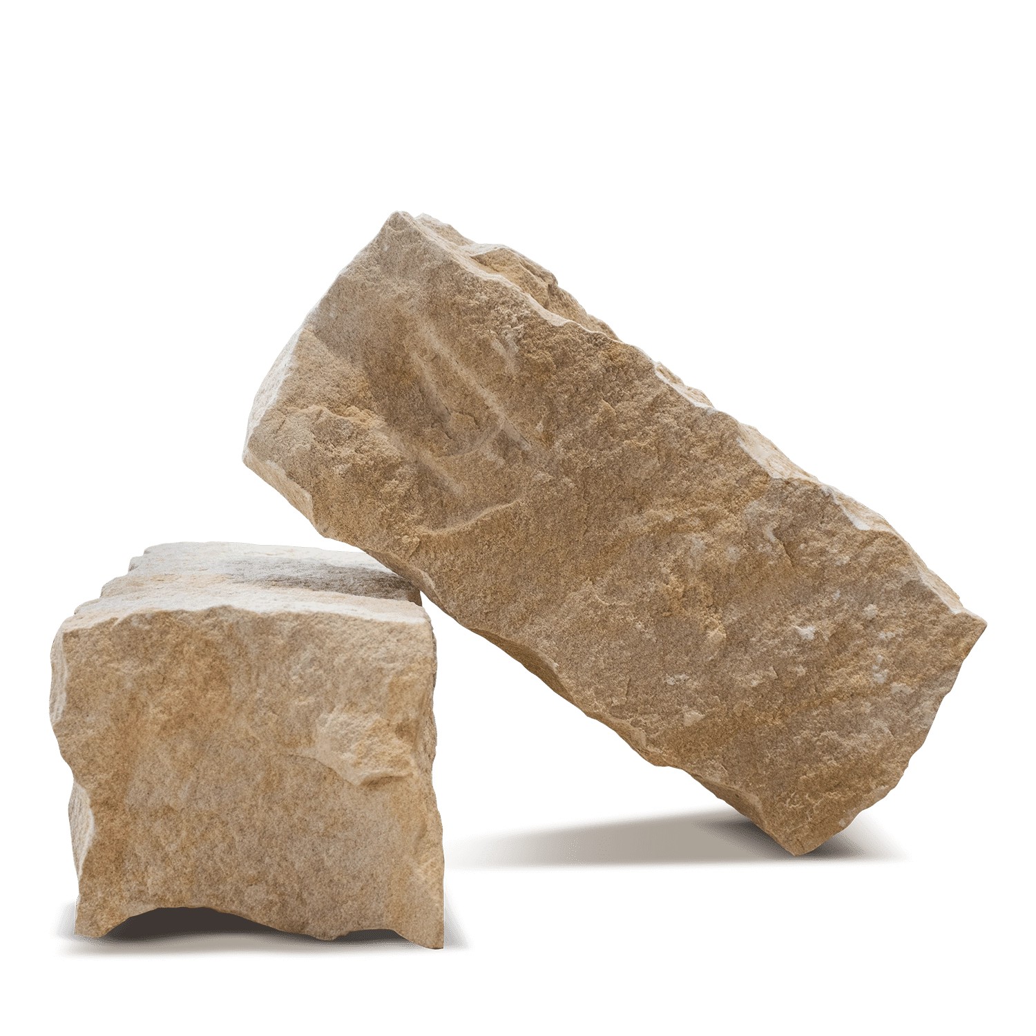 Galamio Sandstein Randsteine, gespalten, 40x20x15 cm. Rustikale Pflastersteine für Gartenwege und Beeteinfassungen.