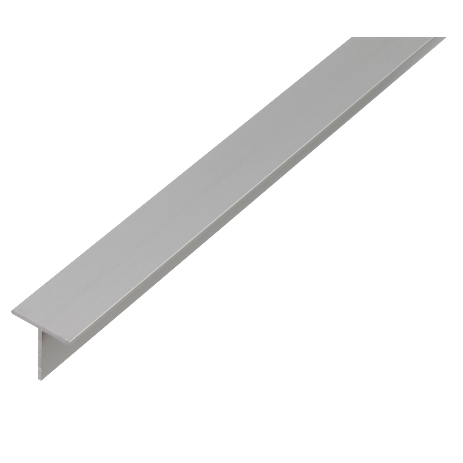 T-Profil Aluminium 20 mm x 20 mm x 1.000 mm Silber