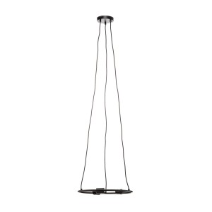 Lucande Pendelleuchte Linnard 9639763 Design Modern in Schwarz aus Metall 3-flammig E27 Wohnzimmerleuchte