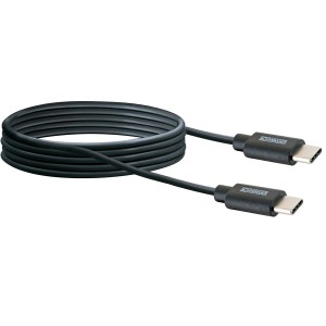 Schwarzes Schwaiger USB-C Ladekabel, 2 m, für Computer & Multimedia.