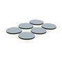Wagner Gleiter-Set, 12 graue Möbelgleiter aus PTFE, Ø 25mm, selbstklebend für Oberflächenschutz.
