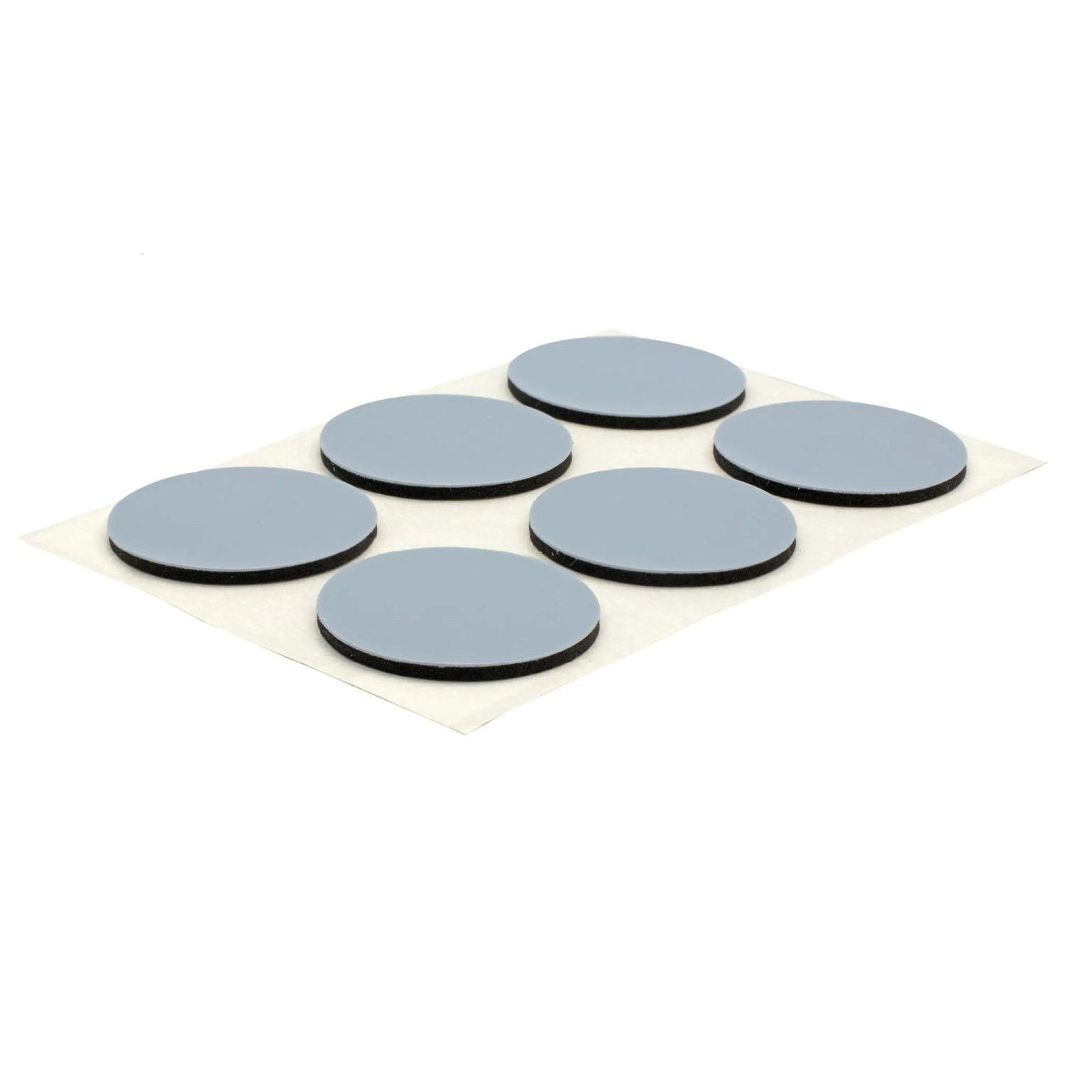 Wagner Gleiter-Set, 12 graue Möbelgleiter aus PTFE, Ø 25mm, selbstklebend für Oberflächenschutz.