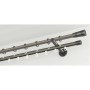 Gardinia Chicago Gardinenstange, Ø 20 mm, Titan, 160 cm, mit Ringen und Trägern.