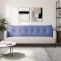 vidaXL Rückenkissen Jeans Blau auf Sofa. Langes Stoffkissen mit Knöpfen für ergonomischen Komfort im Wohnzimmer.