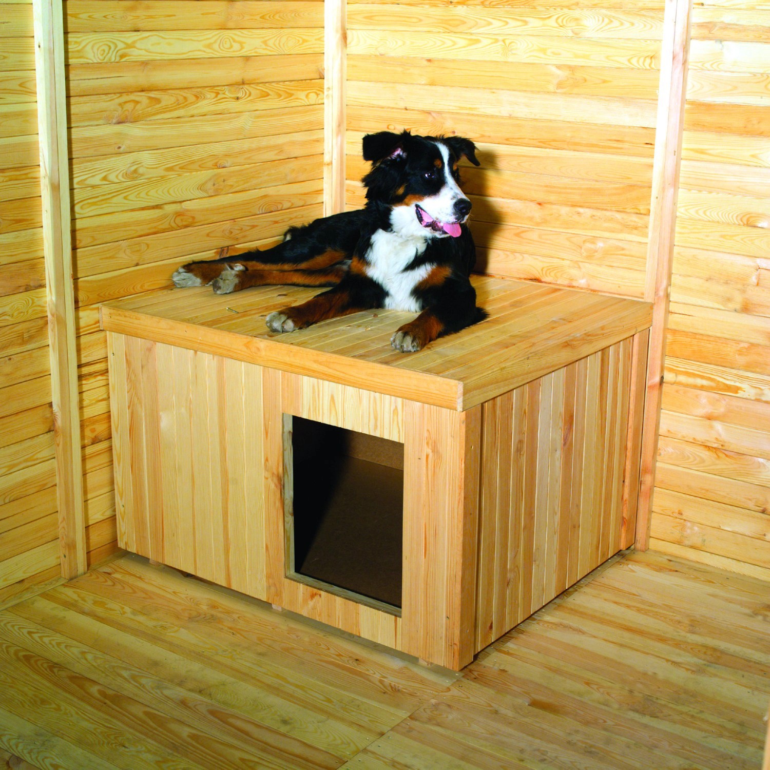 Promadino Hundehütte für Hundezwinger 108 cm x 89 cm x 69 cm