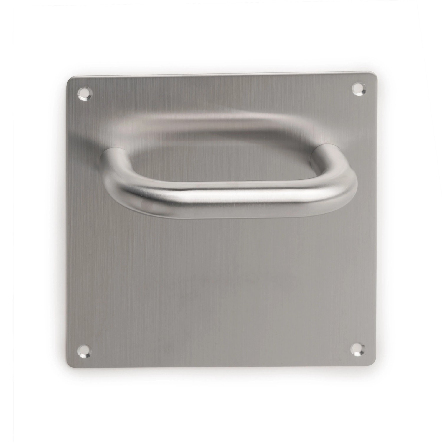 Emuca Satz von 5 Bunbury Griffe für Tieftüren mit RoSette D50 mm Aluminium Nickel Satiniert