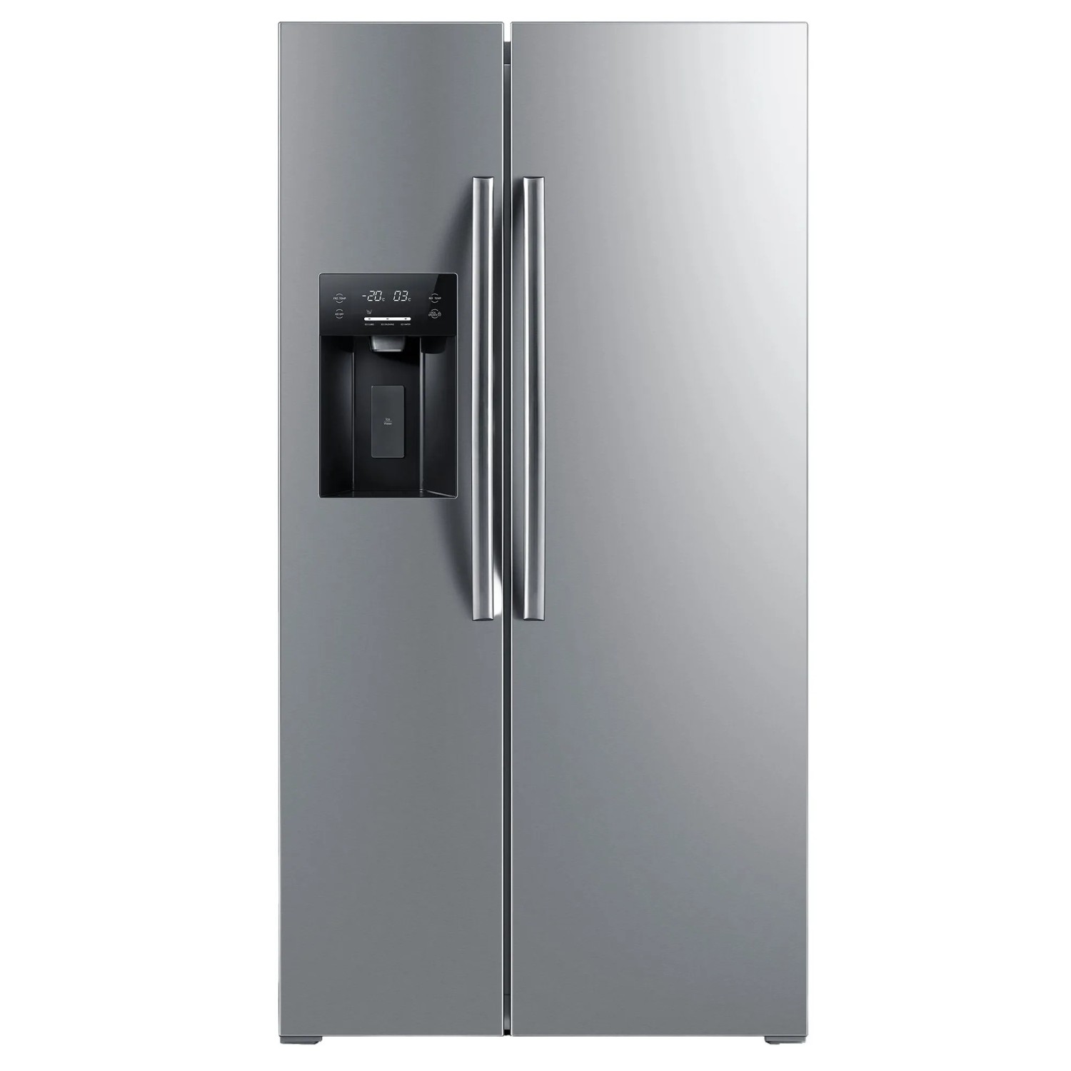 Wolkenstein Side-by-Side Kühl-Gefrierkombination WSBS556NFICMEIX Inox-Design