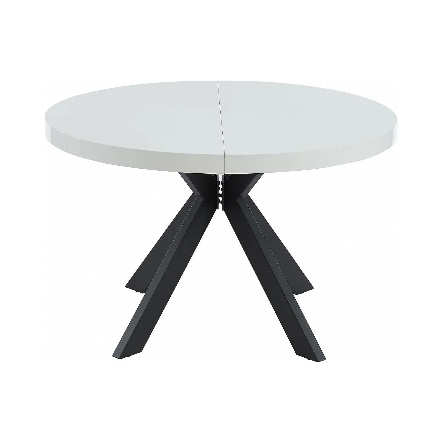 Vente-unique Essgruppe Komoni Schwarz Weiß 220 cm 120 cm_3