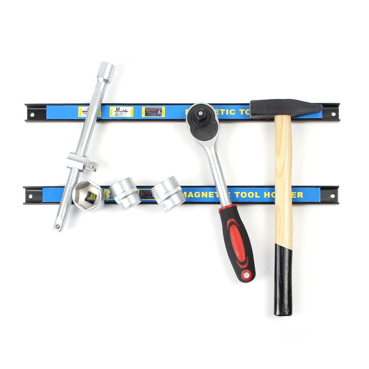 Wiltec Magnetleiste 9Er Set 46Cm Werkzeughalter Werkstatt Schiene Wandhalterung_3