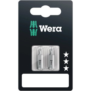 Wera Bit-Set TX10, 2 Stück, für Innen-TX-Schrauben. Zähhart, universell einsetzbar.