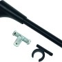 Gardinia Universalträger Memphis, schwarz-matt, für Gardinenstangen Ø 16 mm.