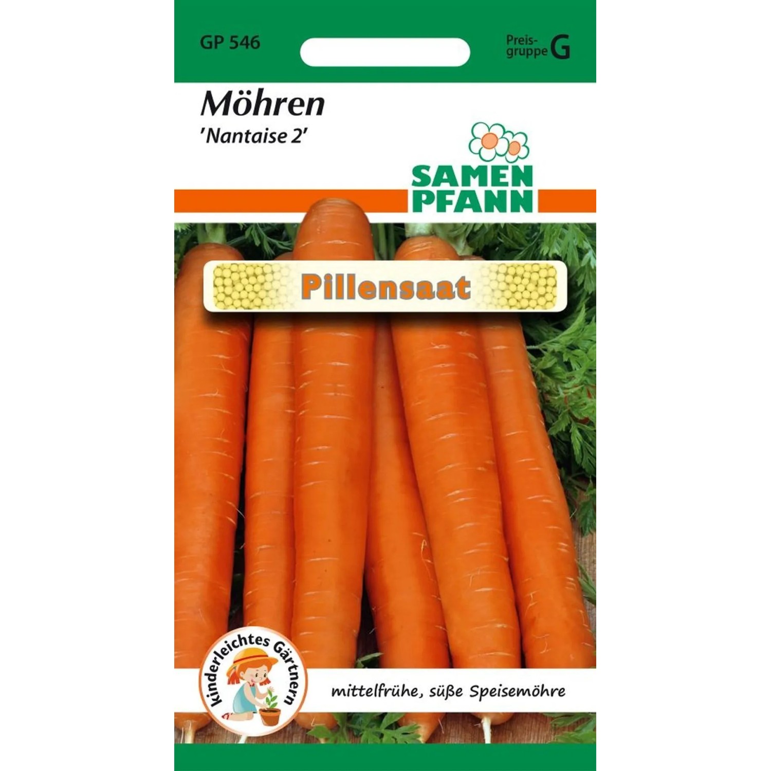 SAMEN PFANN Möhre Nantaise Pillensaat