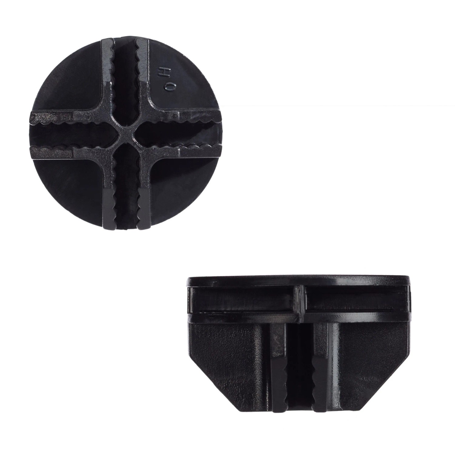 Relaxdays Verbindungsstücke für Steckregalsystem ABS-Kunststoff Schwarz Kratzfest Schlagfest 2,4 cm x 3,7 cm