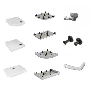 Duschparadies Badezimmer Armatur Stellfüße Für Duschtasse Duschwanne 10 Teiliges Set Zubehör