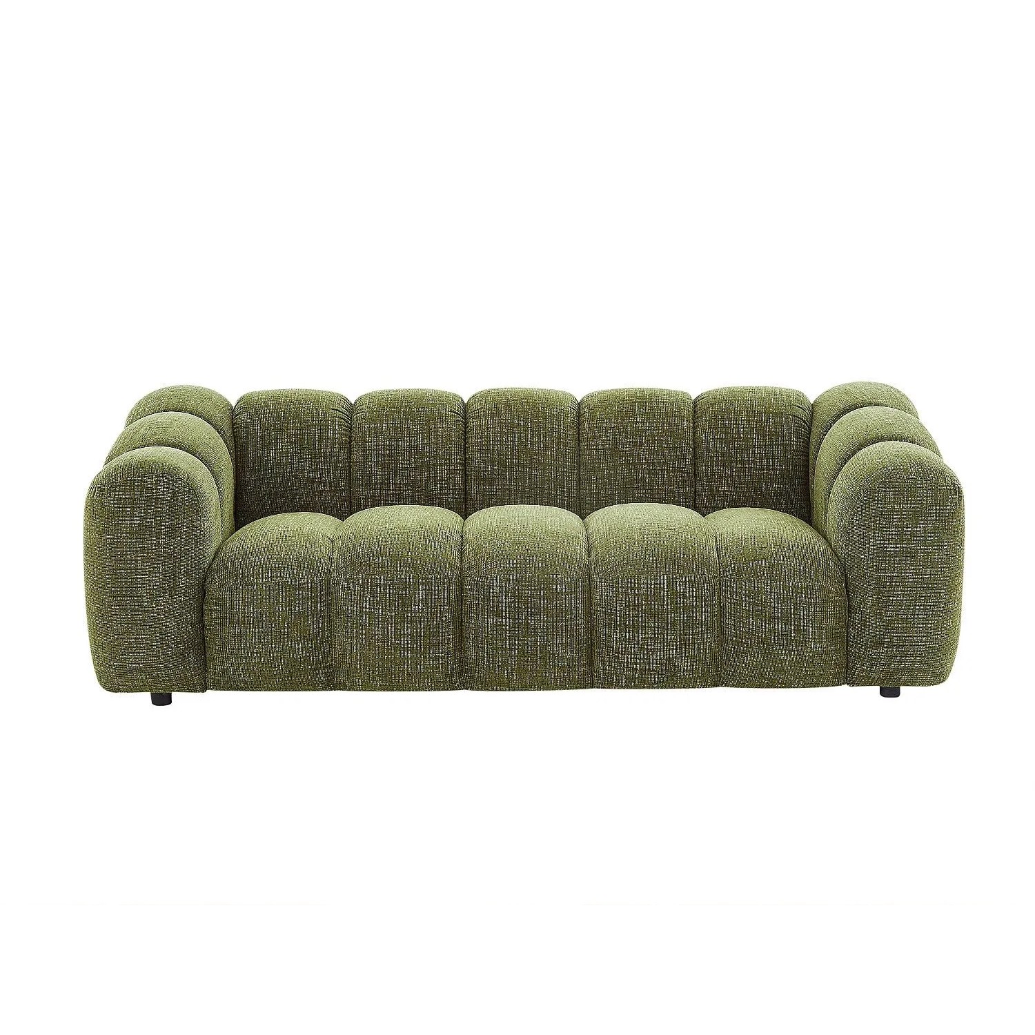 Vente-unique Sofa Ohne Schlafmöglichkeit Nelimar Grün 220 cm