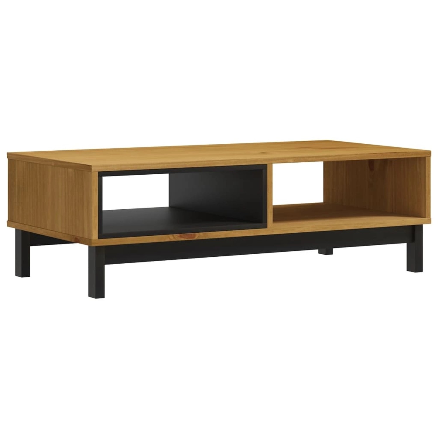 vidaXL Couchtisch FLAM 100x50x32,5 cm Massivholz Kiefer günstig online kaufen