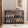 Rebiko Schuhschrank Mit Sitzfläche Großes Regal Im Industrial-loft-stil Retro Holz 62 Cm_4