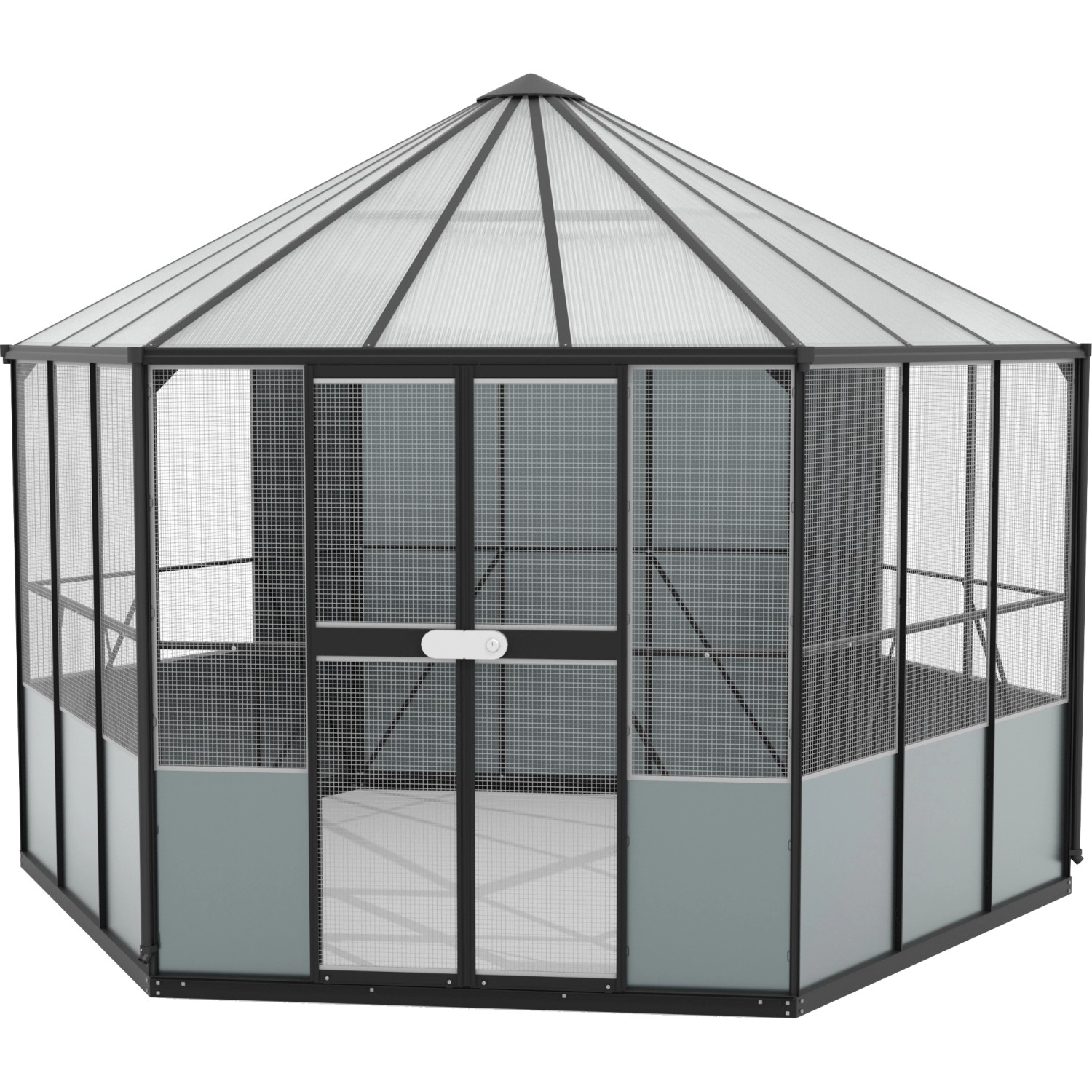 Vitavia Vogelvoliere Circus 9000 Schwarz 383,3 cm x 336 cm x 283,7 cm