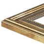 Detailansicht: Goldener Bilderrahmen (30x45 cm) im Antik-Stil aus Massivholz.