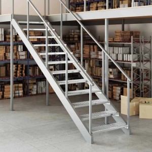 vidaXL Gitterroststufe 80x24x7 cm Verzinkter Stahl 155679