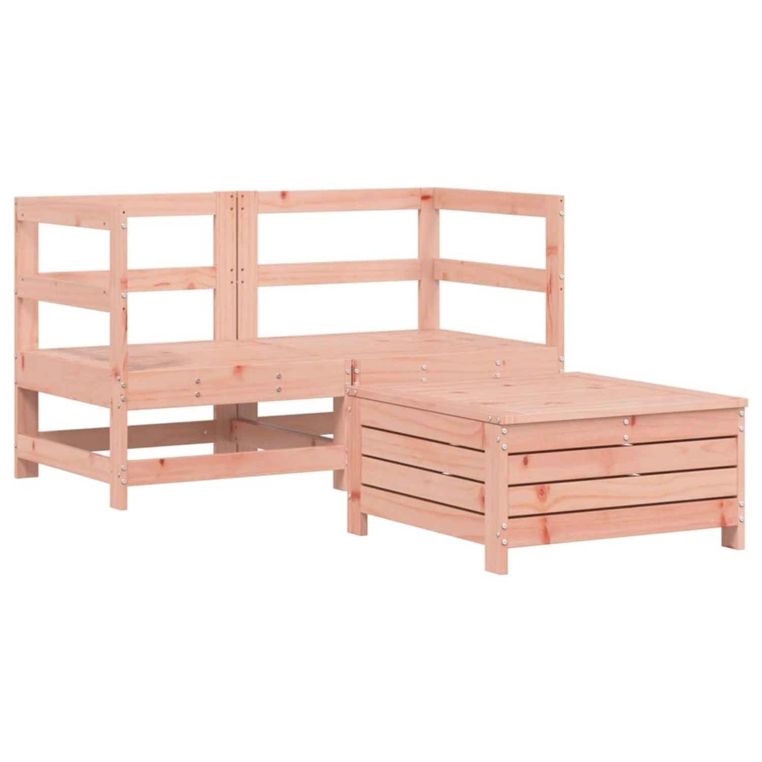 vidaXL 3-Tlg Garten-Sofagarnitur Massivholz Douglasie 3250754 günstig online kaufen