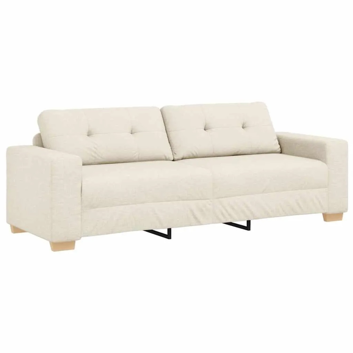 vidaXL Sofa 3-Sitzer Leinen 180 cm 4105097