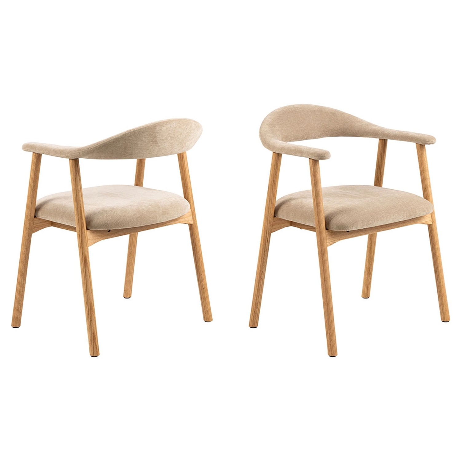 ebuy24 Addi Esszimmerstuhl mit Armlehne Beige günstig online kaufen