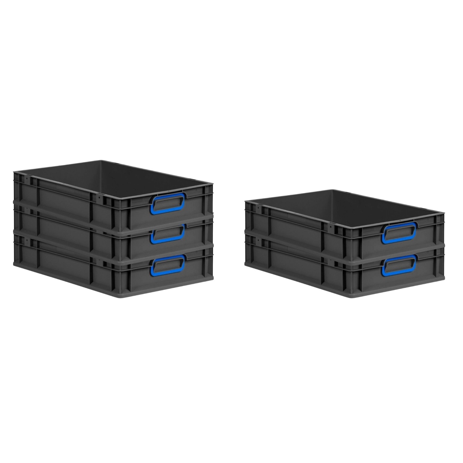PROREGAL SparSet 5x Eurobox Nextgen Color HxBxT 12x40x60cm 23 Liter Griffe günstig online kaufen