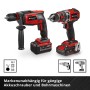 Einhell Akku-Bohrhammer und Akku-Schrauber Set, rot/schwarz, mit Akku