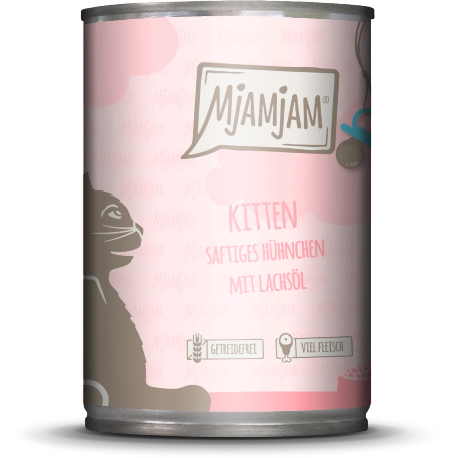 Mjamjam Nassfutter Quetschie Saftiges Hühnchen mit Lachsöl 400 g