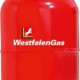 Rote WestfalenGas Propan 11 kg Pfandflasche (Füllung) für Grill, Heizung, Bau.