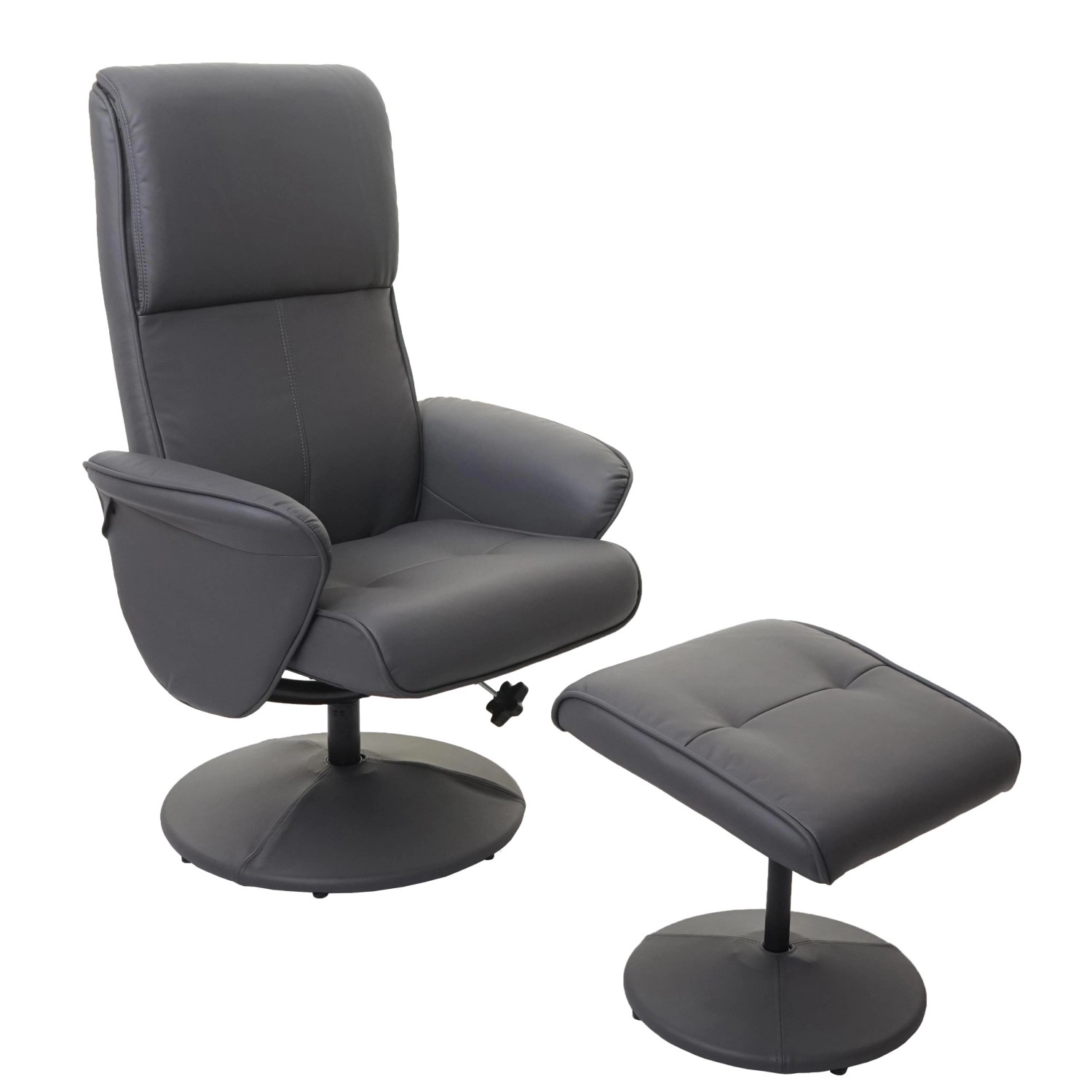 MCW Relaxsessel Stockholm Kunstleder Mattgrau günstig online kaufen