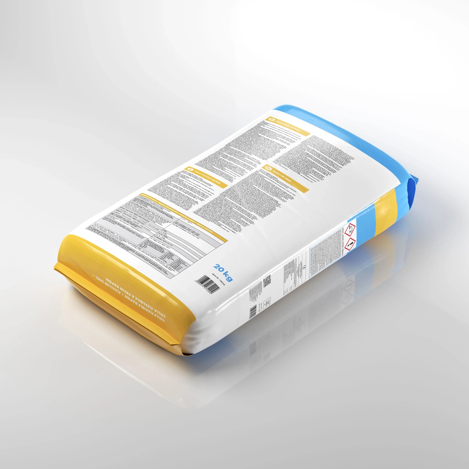 20 kg Sack Knauf Flexkleber Schnell Grau, flexibler Fliesenkleber für Innen & Außen.