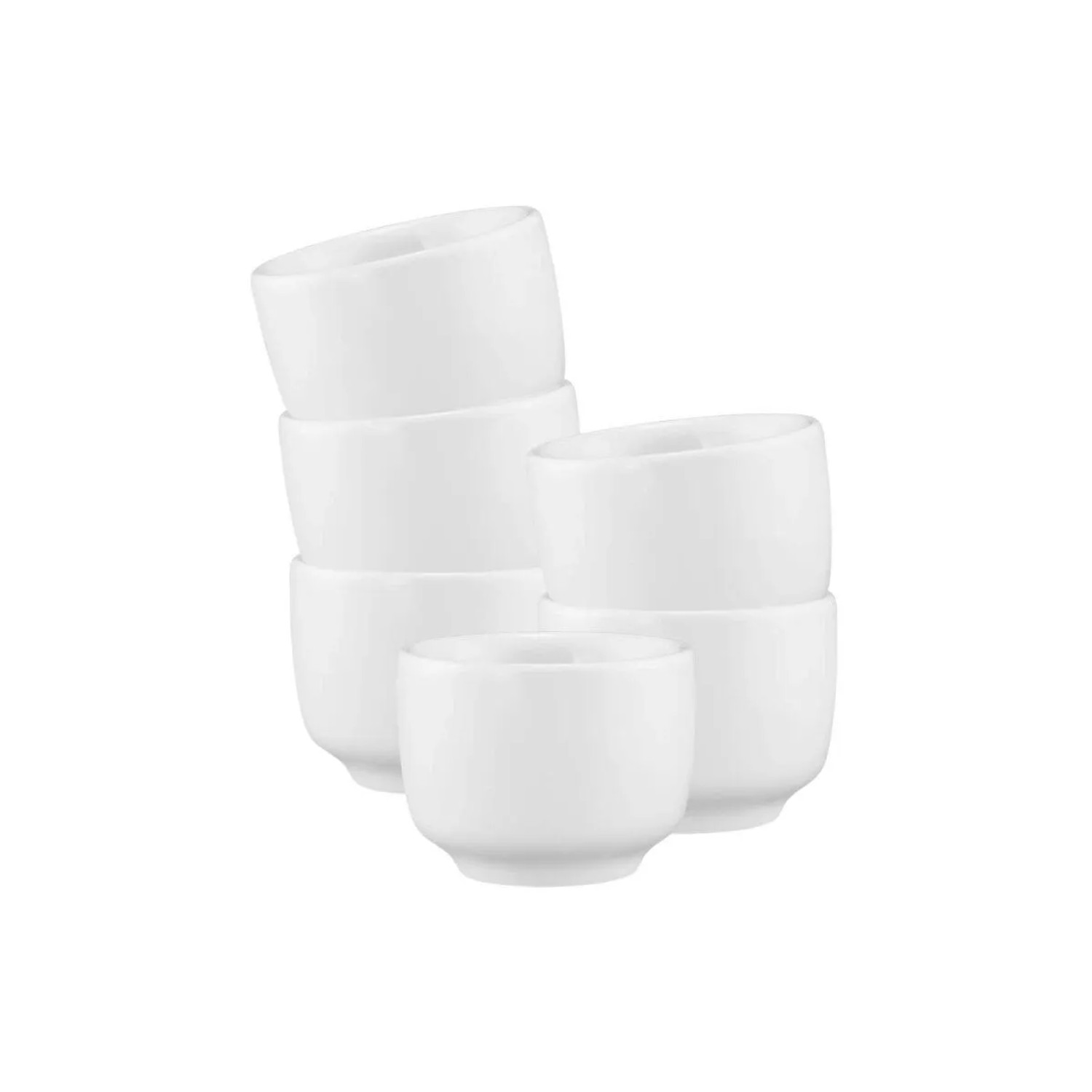 Seltmann Weiden Sento Home Espressotasse ohne Henkel 80 ml 6er Set Weiß