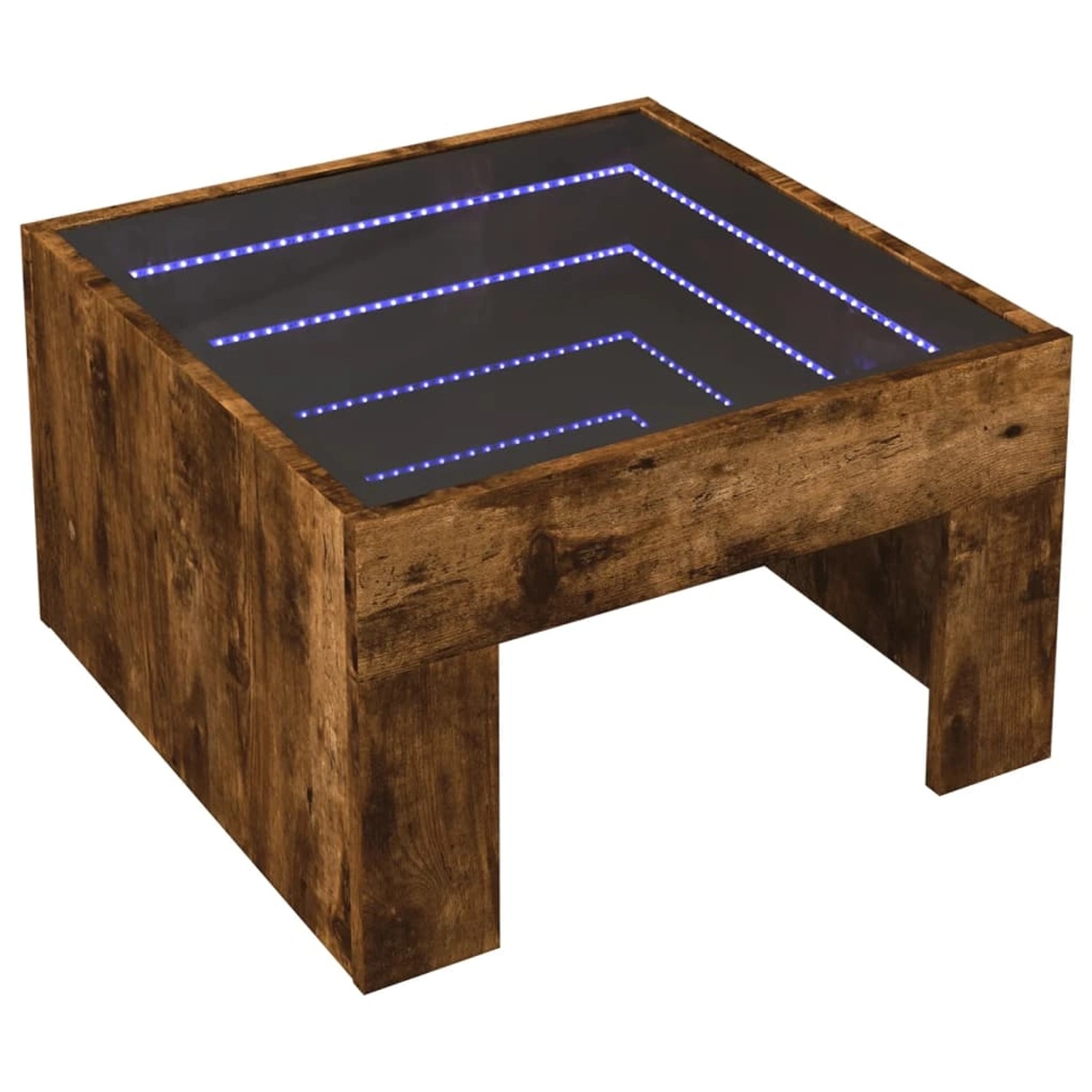 vidaXL Couchtisch mit Infinity-LED Räuchereiche 50x50x30 cm 847606 günstig online kaufen