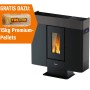 Freepoint Pelletofen Moon Titan 10 kW mit Stahlverkleidung und gratis 15kg Pellets.
