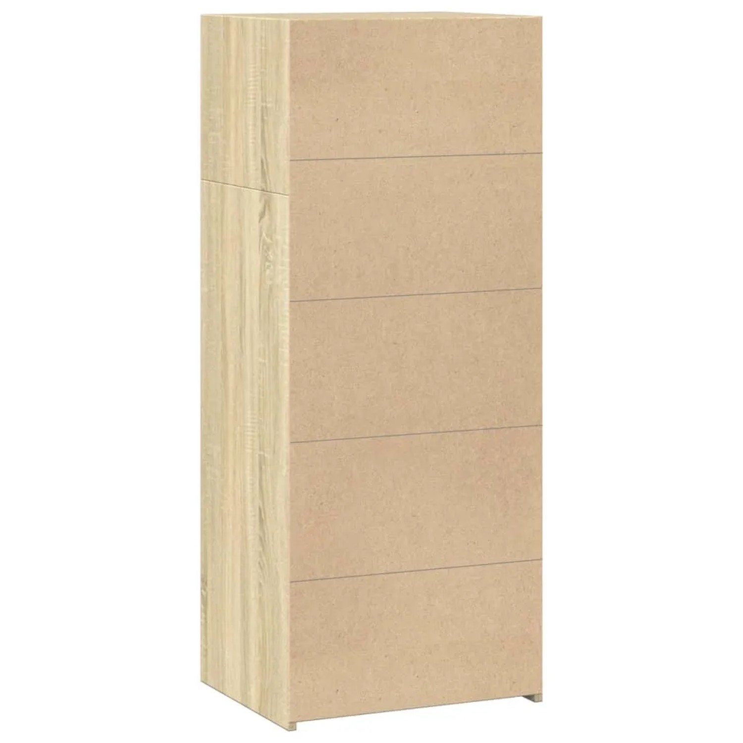 Highboard in Sonoma-Eiche Optik, 50x41x124 cm, Holzwerkstoff für Wohnraum.