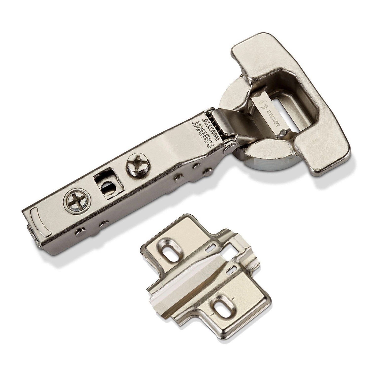 SOTECH MASTER TOOLLESS Topfband T45 Gedämpft Eckanschlag 110 Grad mit Langlochverstellung