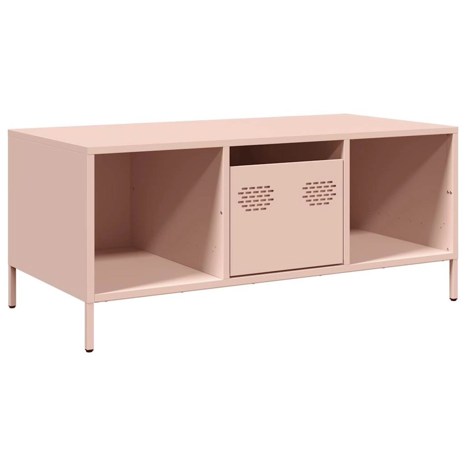 vidaXL Couchtisch Rosa 101,5x50x43,5 cm Kaltgewalzter Stahl 851275 günstig online kaufen