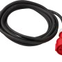 Rotes CEE Verlängerungskabel, 5 m, für Camping und Garten.